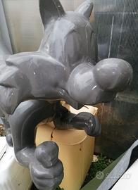 GATTO SILVETRO E TITTI SAGOMA IN VETRORESINA