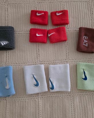 polsini tennis lunghi e corti, ea7, nike, adidas