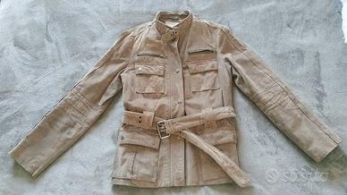 Giacca originale Zara da donna in camoscio marrone