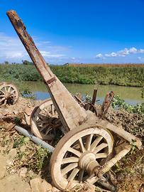 Ruote carro in legno