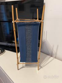 Lampada fatta a mano legno