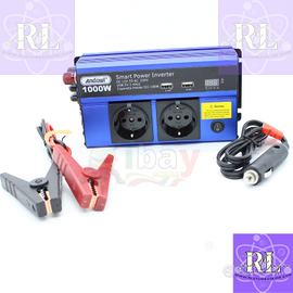 inverter 1000W smart power modulato da 12v a ac 220v usb - 6 porte