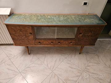 Credenza anni '50 - vetro a ghiaccio