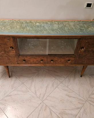 Credenza anni '50 - vetro a ghiaccio