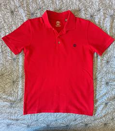 Polo ragazzo 15-16 anni Timberland rossa in cotone