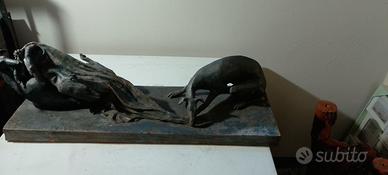  scultura firmata  terracotta 