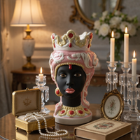 Testa di Moro Siciliana Donna Nera Ceramica