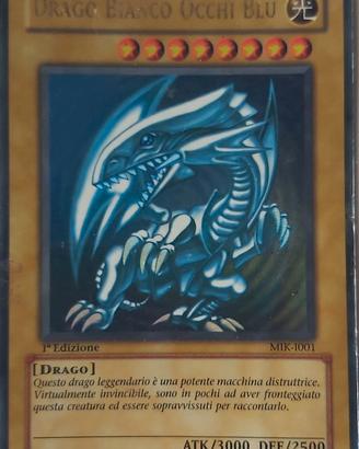 carta yu gi oh ! DRAGO BIANCO OCCHI BLU