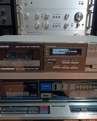 Piastra Cassetta Vintage Professionale Aiwa F-350