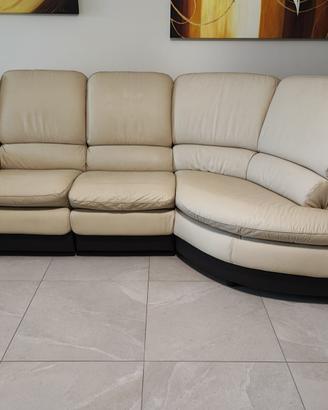 Divano 4 posti in pelle + relax (Max Relax)