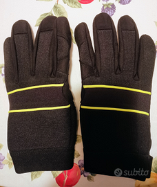 Guanti da moto neri in tela nuovi