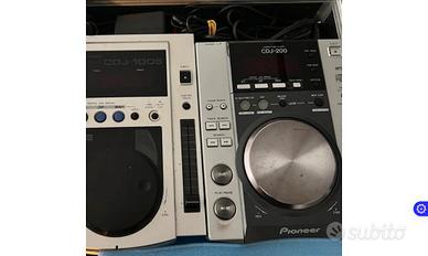 Coppia lettori CD DJ Pioneer CDJ-200 + CDJ-100S