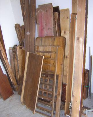 Tavole di legno vecchi mobili