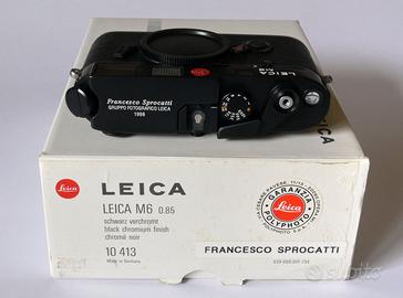 Leica M6 0.85  black chrome 10413 – perfetta