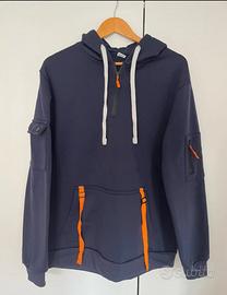 Felpa uomo blu nuova