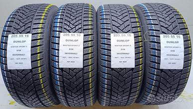 4 GOMME 205 55 16 DUNLOP INV RIF4602