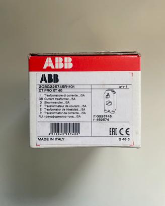 Trasformatore amperometrico ABB CT PRO XT 40A 2VA