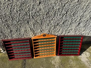 3 Bacheche in legno per palline da golf- miniature