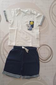 Completino abbinato bambino IDo cotone 18 m 86 cm 