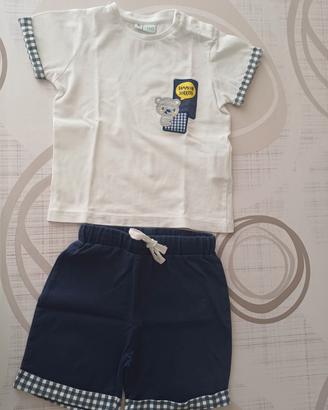 Completino abbinato bambino IDo cotone 18 m 86 cm 