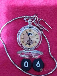 orologio da tasca meccanico  lente ingrandimento