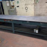 Banco da officina 4x1 m - piano in acciaio