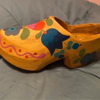 Zoccolo olandese in legno per decorazioni