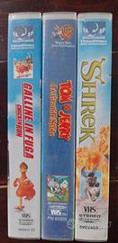 Set n. 3 cassette VHS cartoni animati 