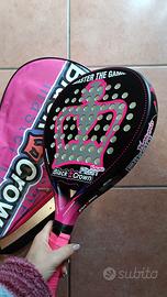 Racchetta padel black crown piton nakano+custodia