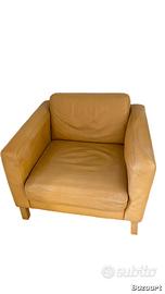 2 poltrone IKEA KARLSTAD -vera pelle vintage