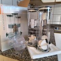 Dispenser triplo per cereali 