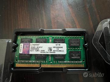 N° SODIMM Kingston da 4GB KVR1333D3S9/4G