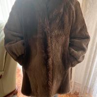 Cappotto donna marrone visone