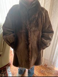 Cappotto donna marrone visone