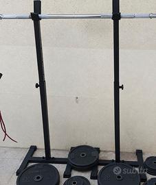 Rack squat cavalletti portabilanciere palestra 
