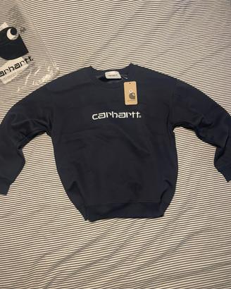 Felpa Carhartt blu scuro nuova