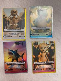 Set carte brainrot serie 1 e 2 non complete