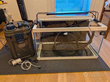 filtro esterno + acquario 