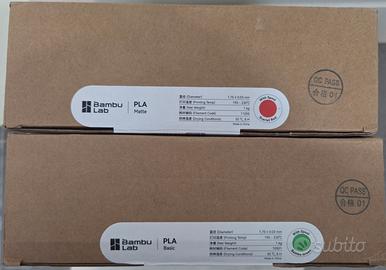 2 Bobine Filamento 3D Bambu Lab, Nuove