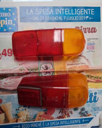 Coppia plastiche superiori fari fiat 500d