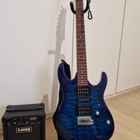 chitarra elettrica Ibanez + ampli Laney