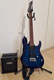 chitarra elettrica Ibanez + ampli Laney