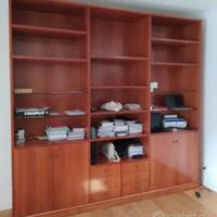 libreria in ciliegio fatta a mano artigianalmente 