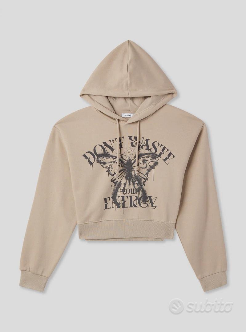 Felpa Crop Felpa Con Cappuccio Terranova FELPA Crop Con Cappuccio