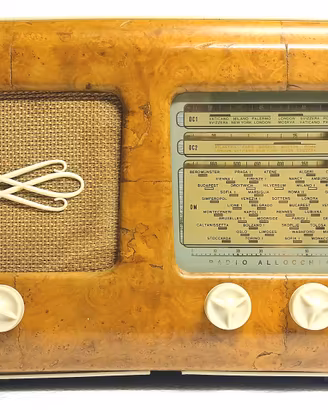 ALLOCCHIO BACCHINI radio a valvole 225 Milano 1952