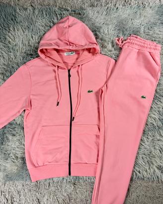 tuta lacoste rosa taglia S