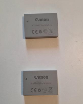 2 Canon batterie NB4L 1120 mAh originali usate