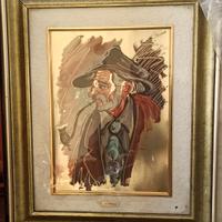 quadro su foglia oro