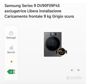 Asciugatrice Samsung Serie 9