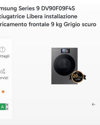 Asciugatrice Samsung Serie 9